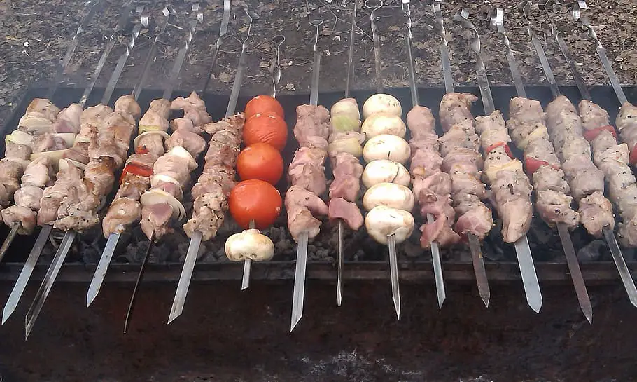 BBQ Food Truck Menu Ideas - shish kebabs