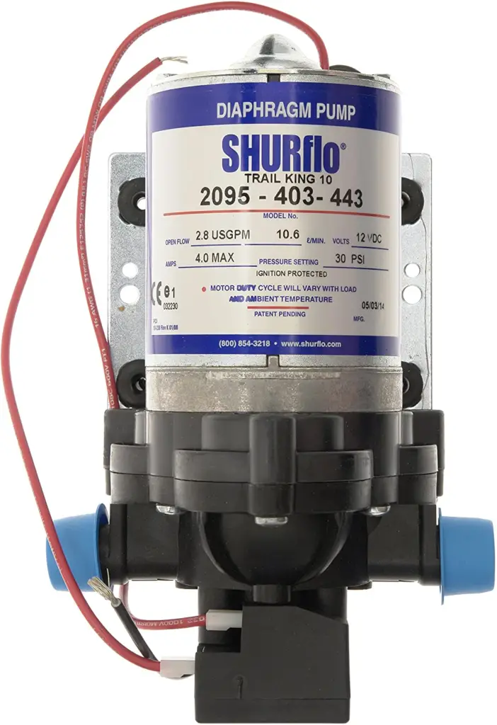 Best Water Pumps For Food Trucks - Shurflo 2095-403-443 Trail King 10 Water Pump 